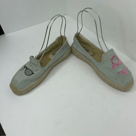 Soludos Blue Beach Espadrilles Flats - Picture 5 of 5